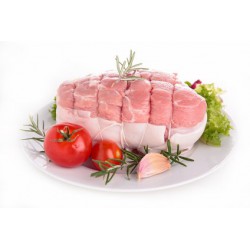 Rôti de veau ficelé avec barde