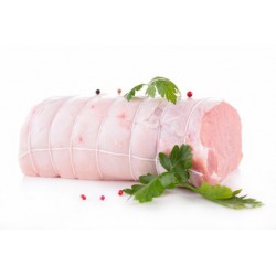 Rôti de porc ficelé avec barde