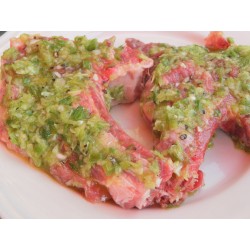 Côte marinée sauce fines herbes