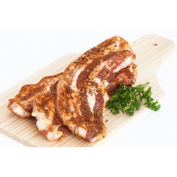 Tranches de lard marinée fines herbes