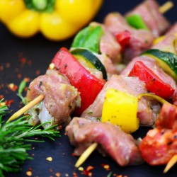 Brochettes de veau nature