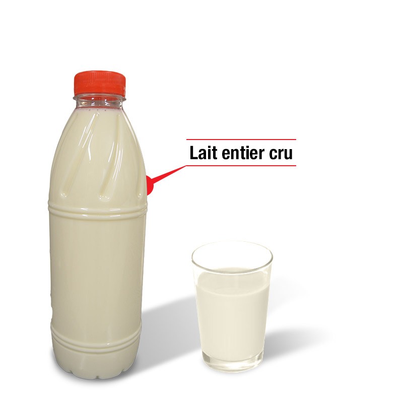 Lait entier cru (Bouteille plastique) - Mes Produits Fermiers