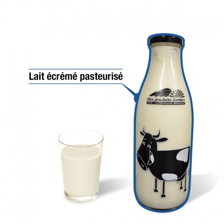 Lait entier cru (bouteille verre)