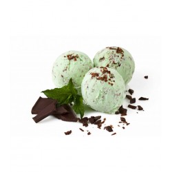 Glace menthe éclats de chocolat